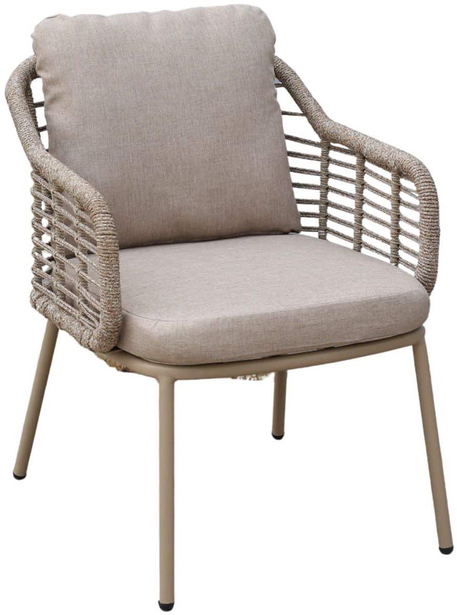 luna dining tuinstoel | rope | beige | 2 stuks