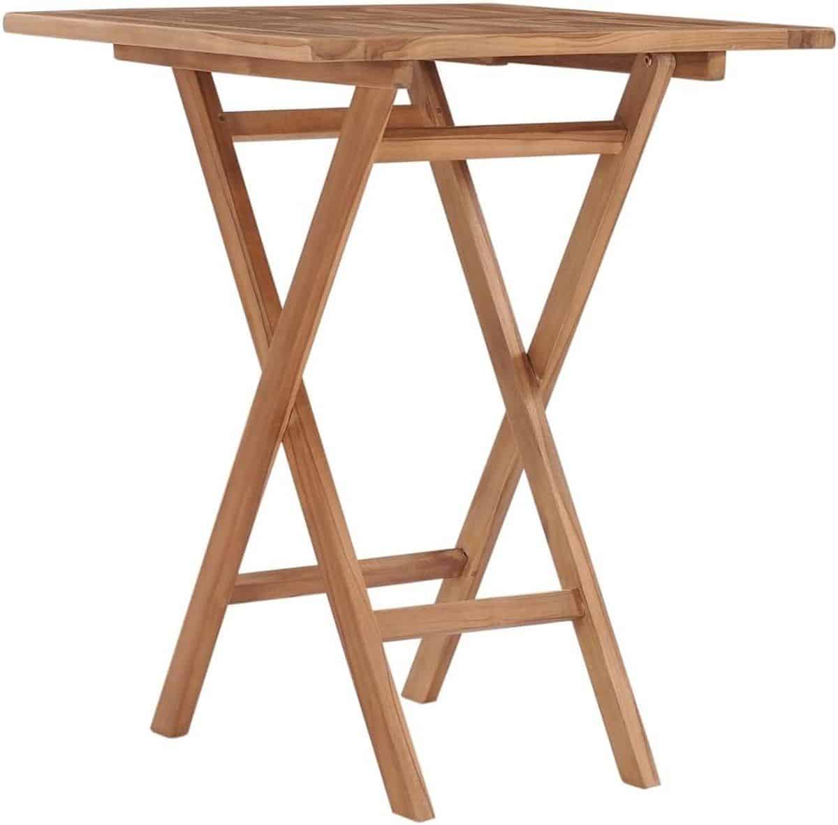 massief teakhouten tuintafel klaptafel buiten tafel tuinmeubilair