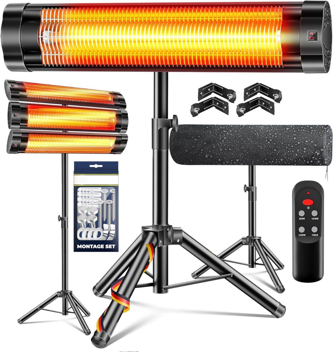 mavoa® terrasverwarmers terrasheater infrarood heater (2500 w)