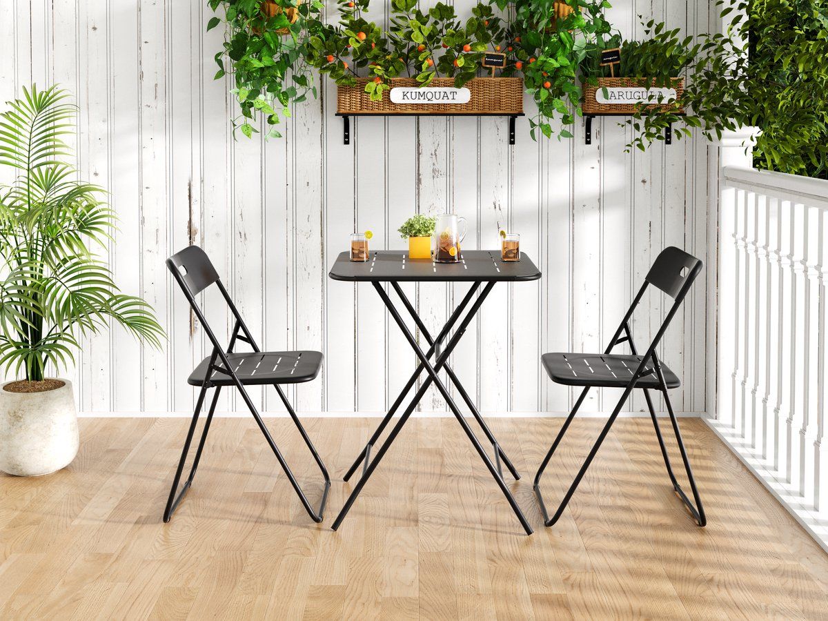 mivray bistroset 60 x 60 cm opvouwbare tuintafel met
