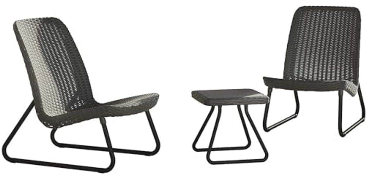 moderne balkonset lounge tuinstoelen en tafel voor compacte ruimtes