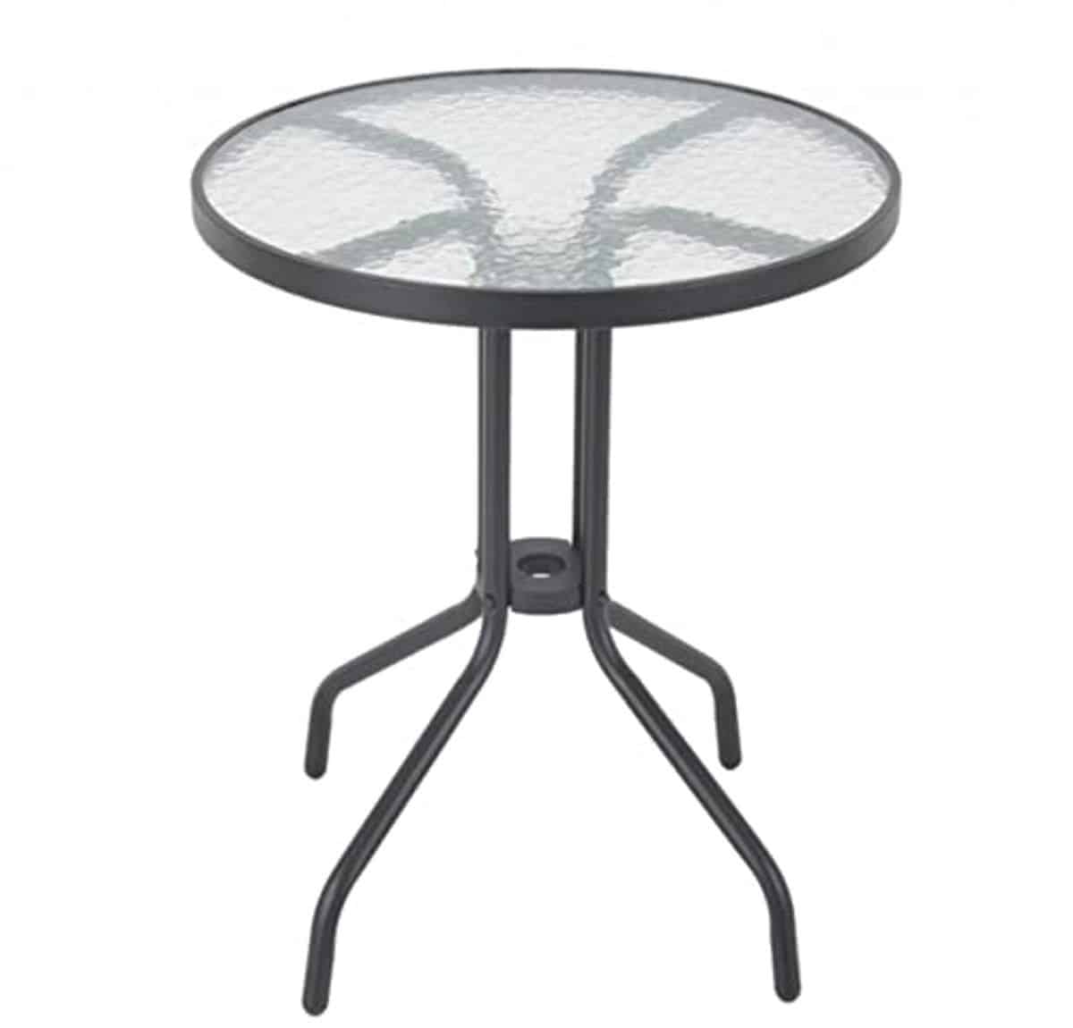 moderne bijzettafel voor buiten grijs, 60 cm