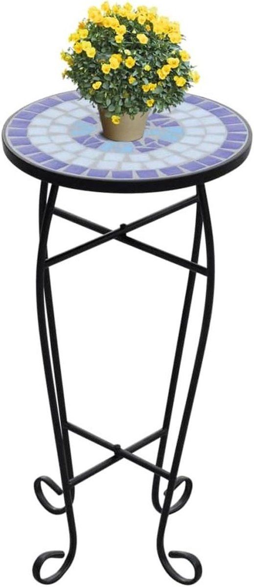 mozaïek bijzettafel plantentafel decoratie tuin terras gebruik