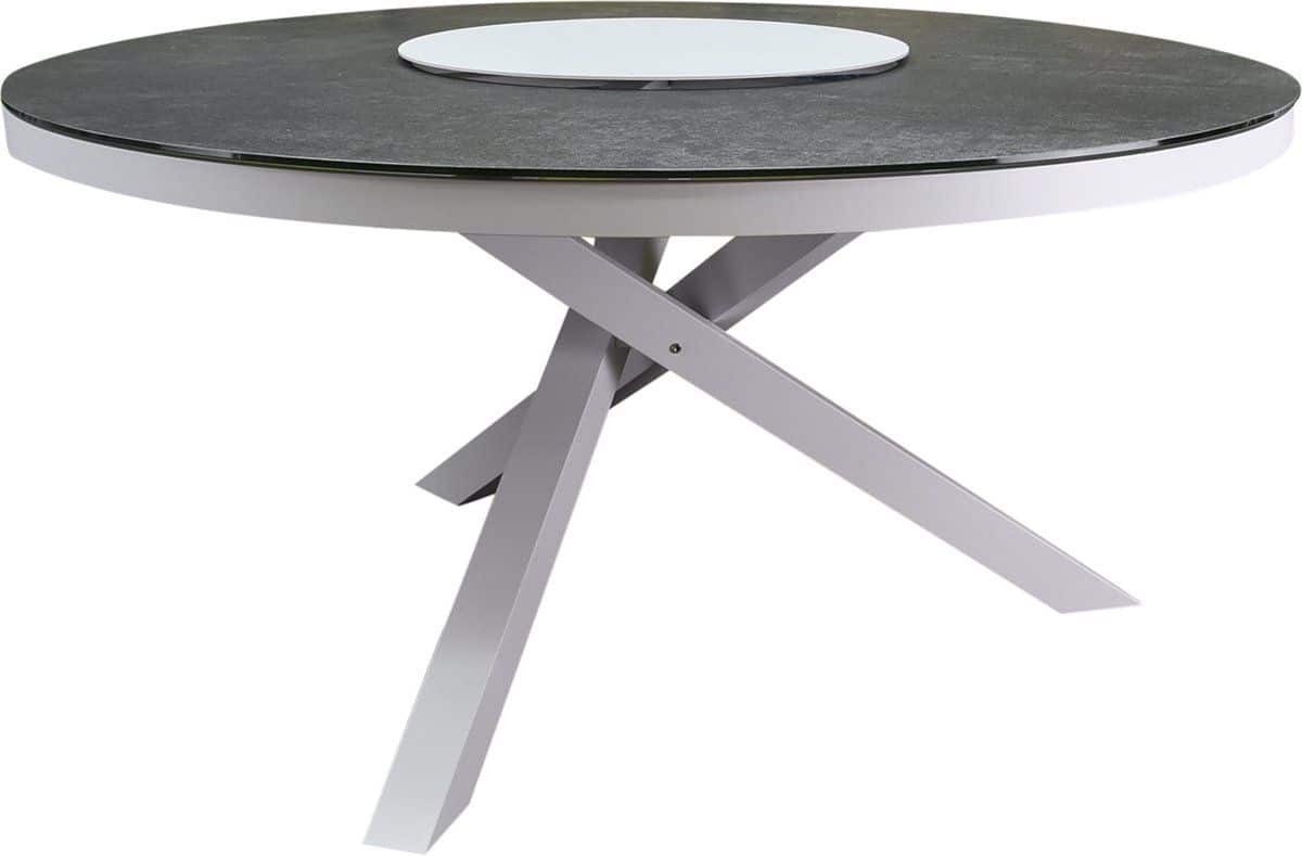 new valley dining tuintafel 150xh74 cm rond wit