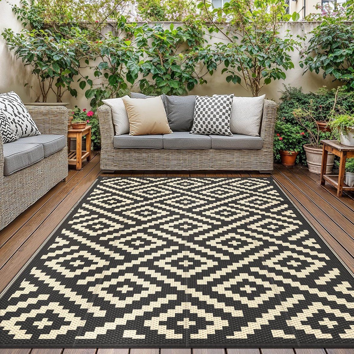 omkeerbaar buiten kleed 150x240cm waterdicht terras , balkon en camper