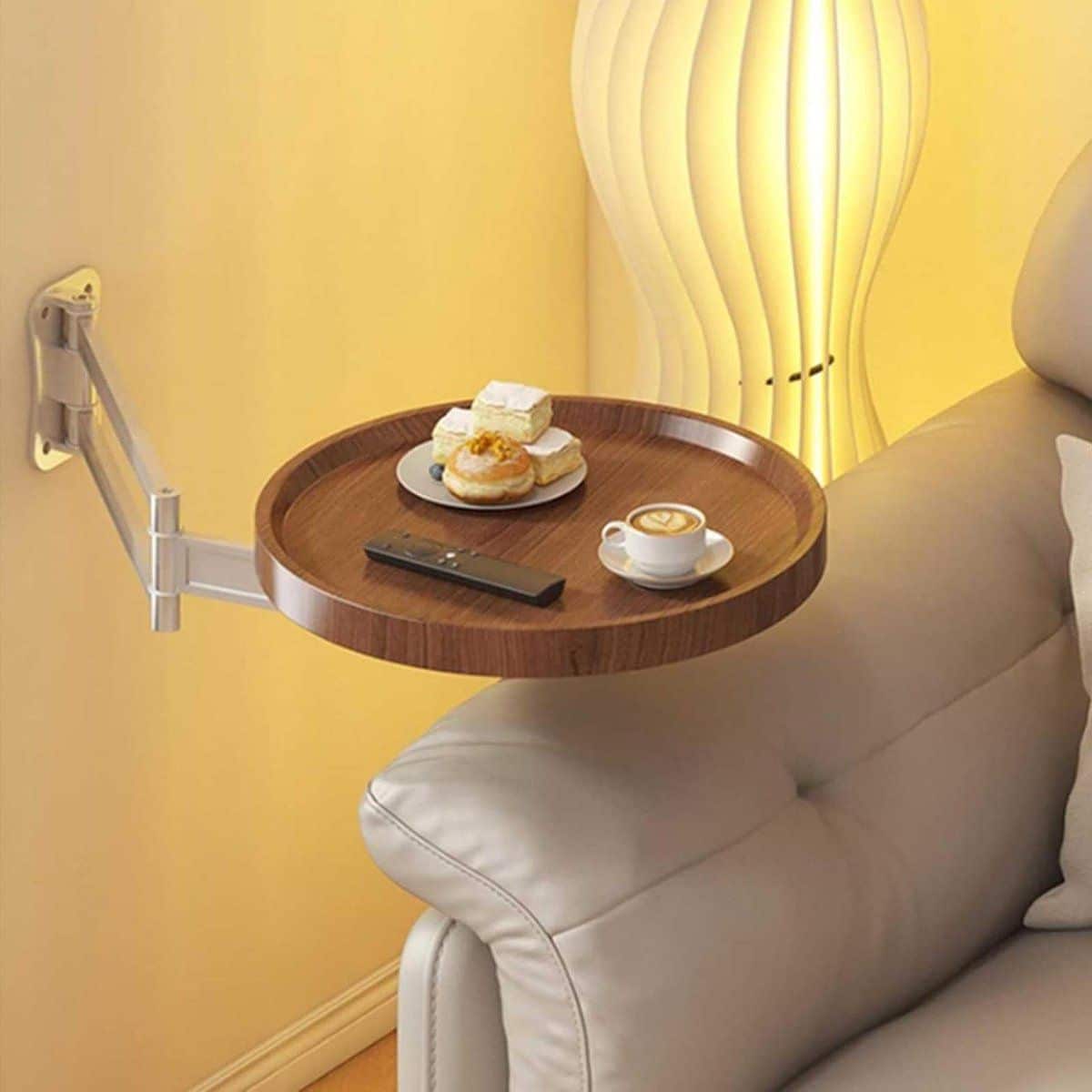 opvouwbare ronde tafel wandbureau klaptafel ruimte besparen