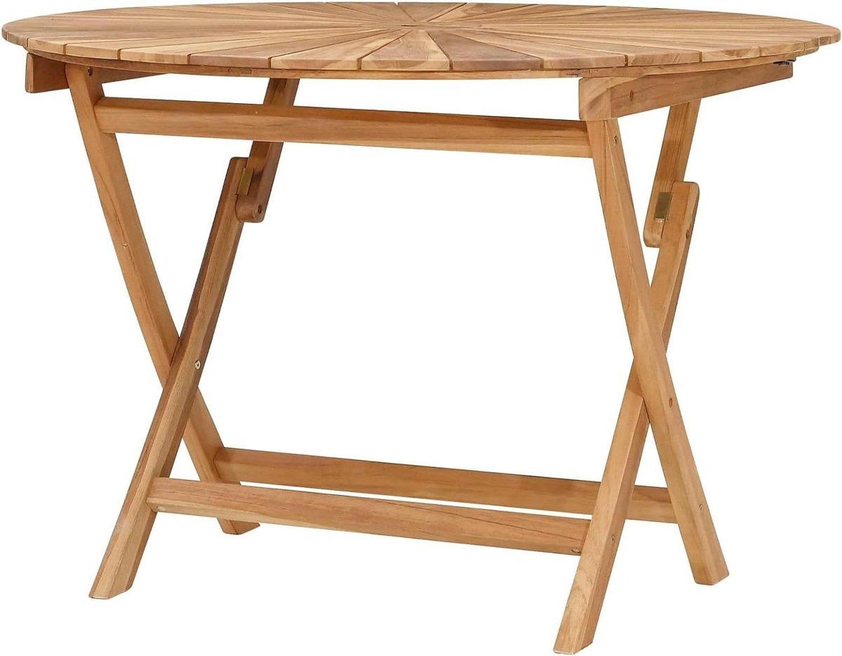 opvouwbare tuintafel ronde klaptafel buiten dineren massief