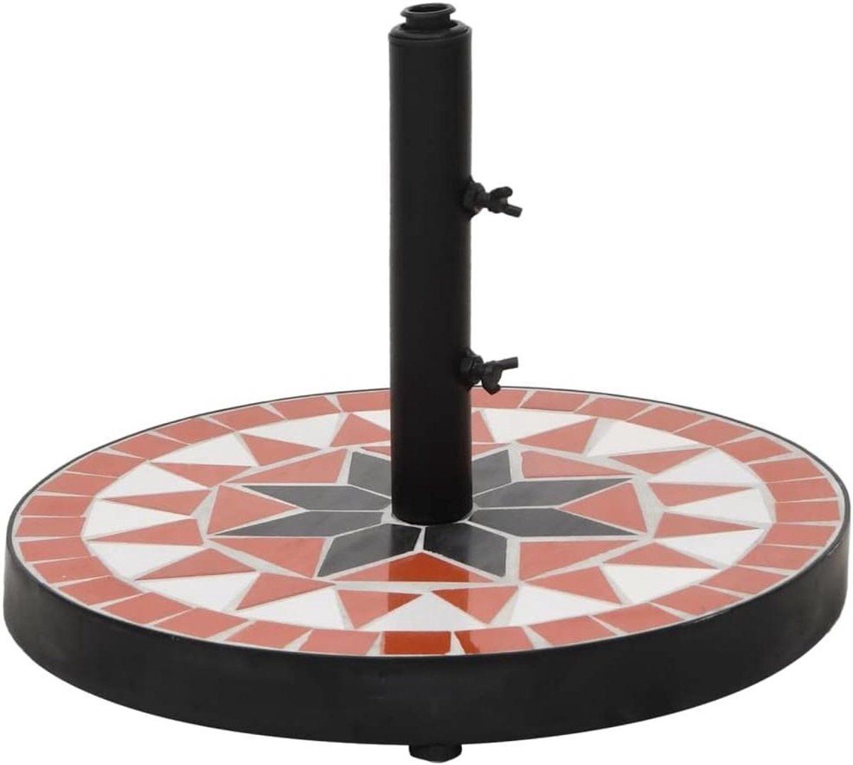 parasolvoet rond terracotta wit terras stabiliseren keramische
