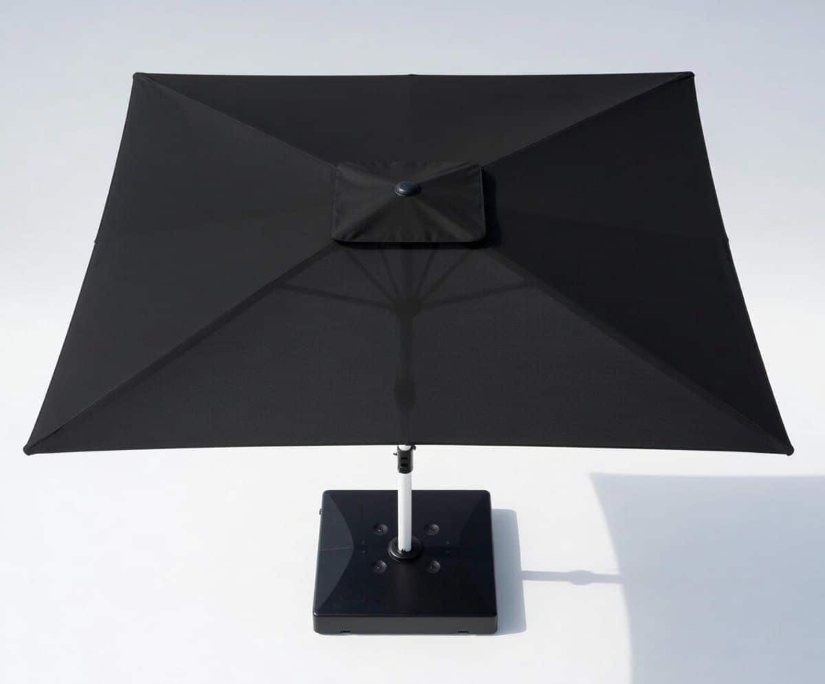 premium zweefparasol balkon 300×400 cm 300×400 cm grijs