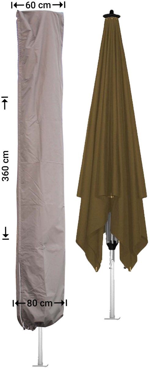 raffles covers parasolhoes hoog: 360 cm rus360