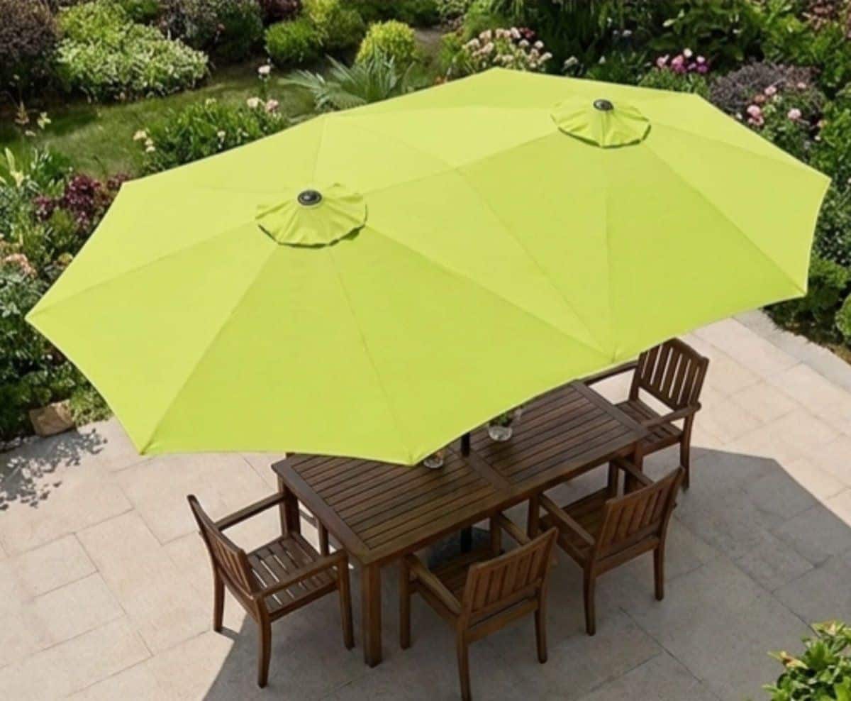 rechthoekige zweefparasol 320×150 cm 320×150 cm novihome