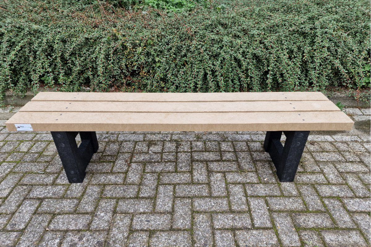 rockwood® zitbank lifelong zwaar kunststof (50kg) sand beige 1.20m montage