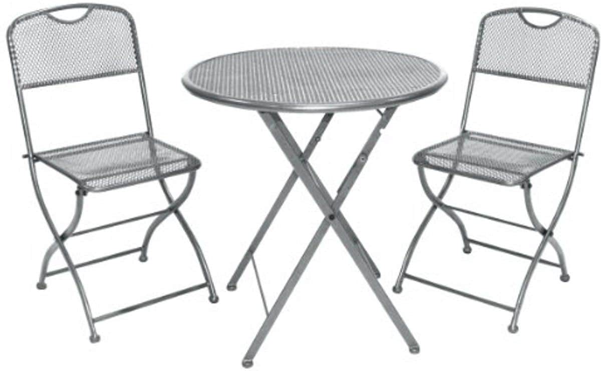 stalen balkonset estera 3 delige set met tafel en 2