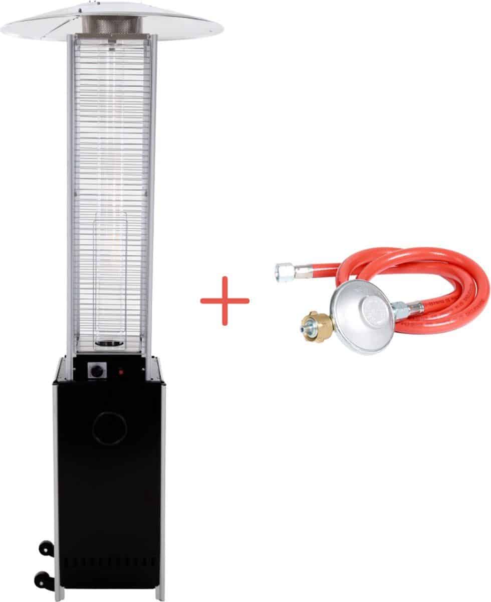 sunred gas flame torch gas lijn zwart