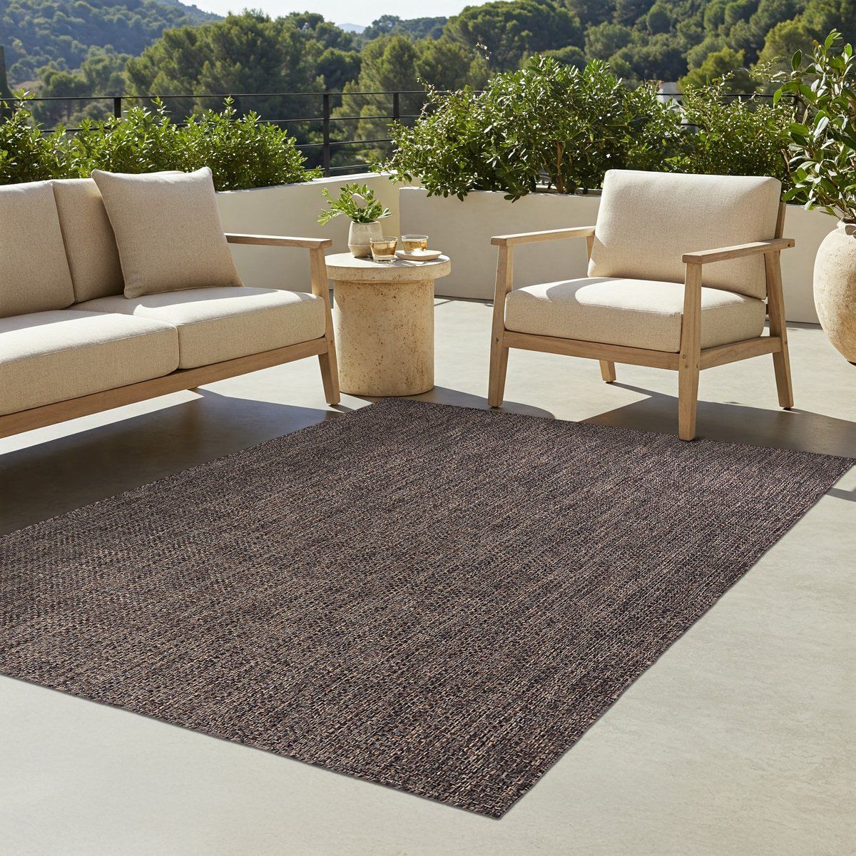 tapiso yucana buitentapijt flatweave vloerkleed buiten & binnen