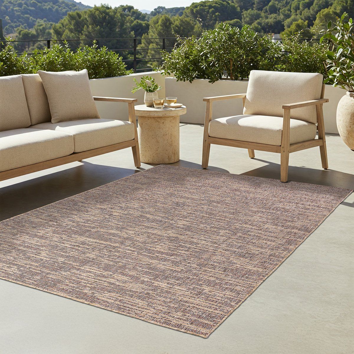 tapiso yucana buitentapijt flatweave vloerkleed buiten & binnen