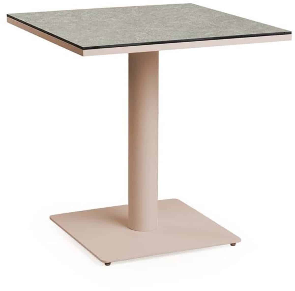 tierra outdoor granita dining tafel trespa ophira champagne 75