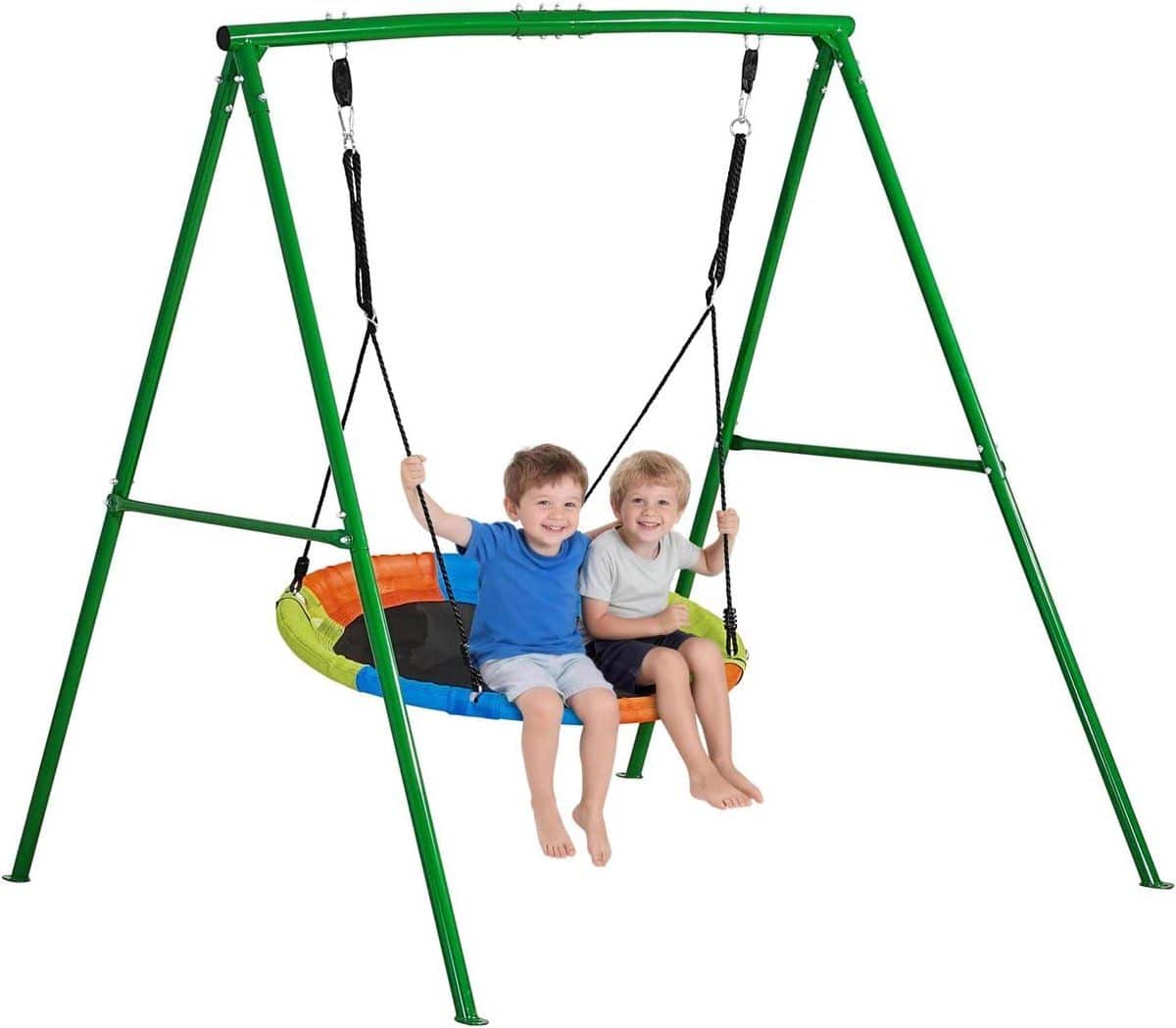 tuinschommel a vorm schommelbank buiten kinderen laten spelen