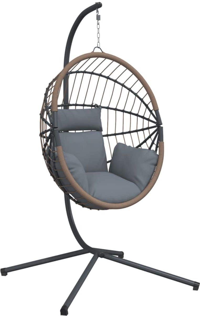 vidaxl hangstoel met standaard rattan