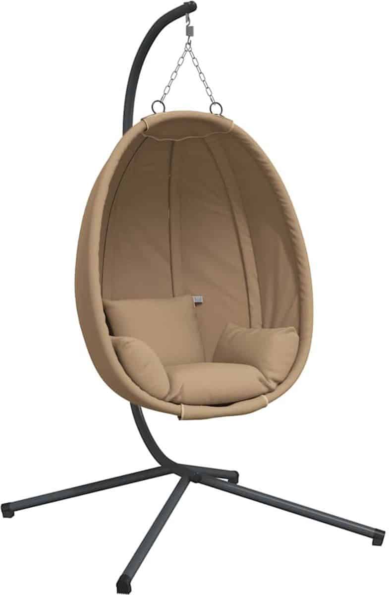 vidaxl hangstoel met standaard stof