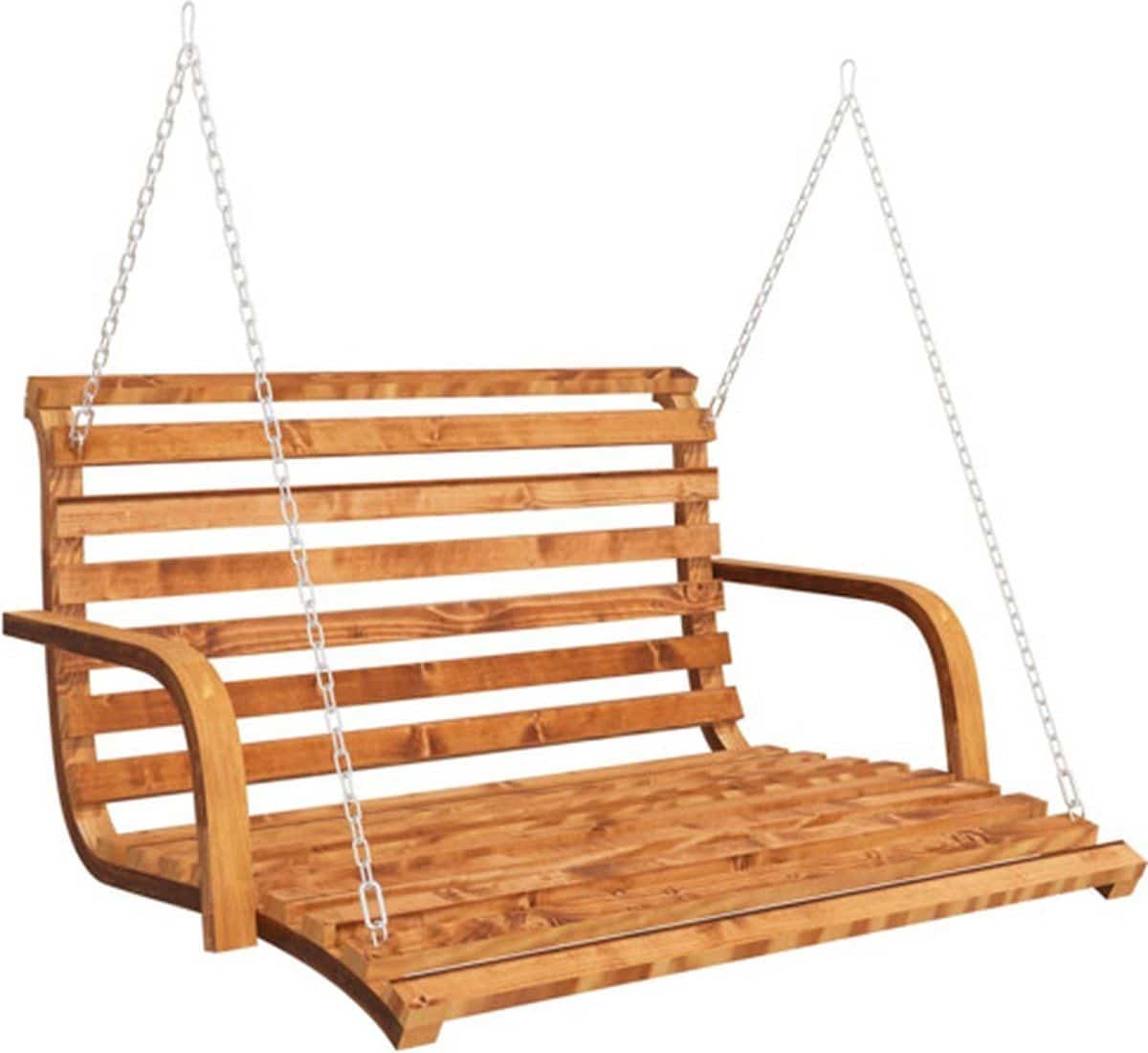 vidaxl schommelbank 126x63x92 cm gebogen