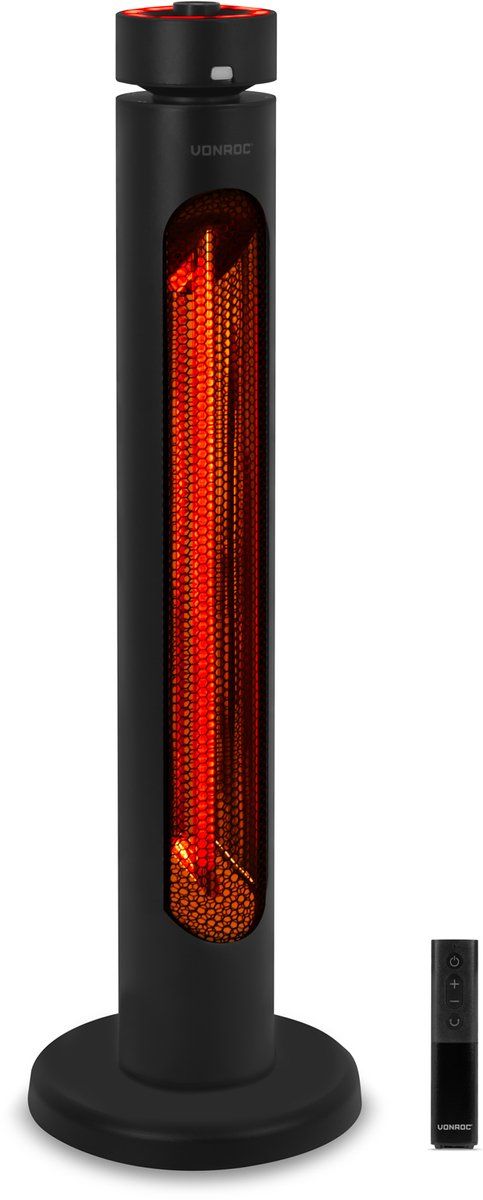 vonroc staande terrasverwarmer panarea 2000w patio heater golden