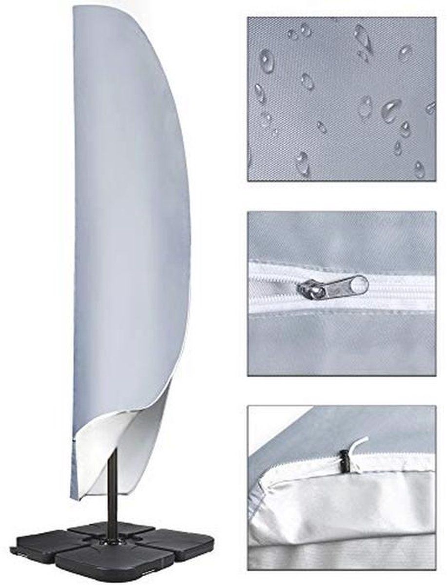 waterdichte cantilever parasolhoes voor terras bescherming voor 2