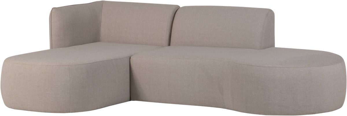 woood chios loungeset tuin aluminium naturel 71x258x168