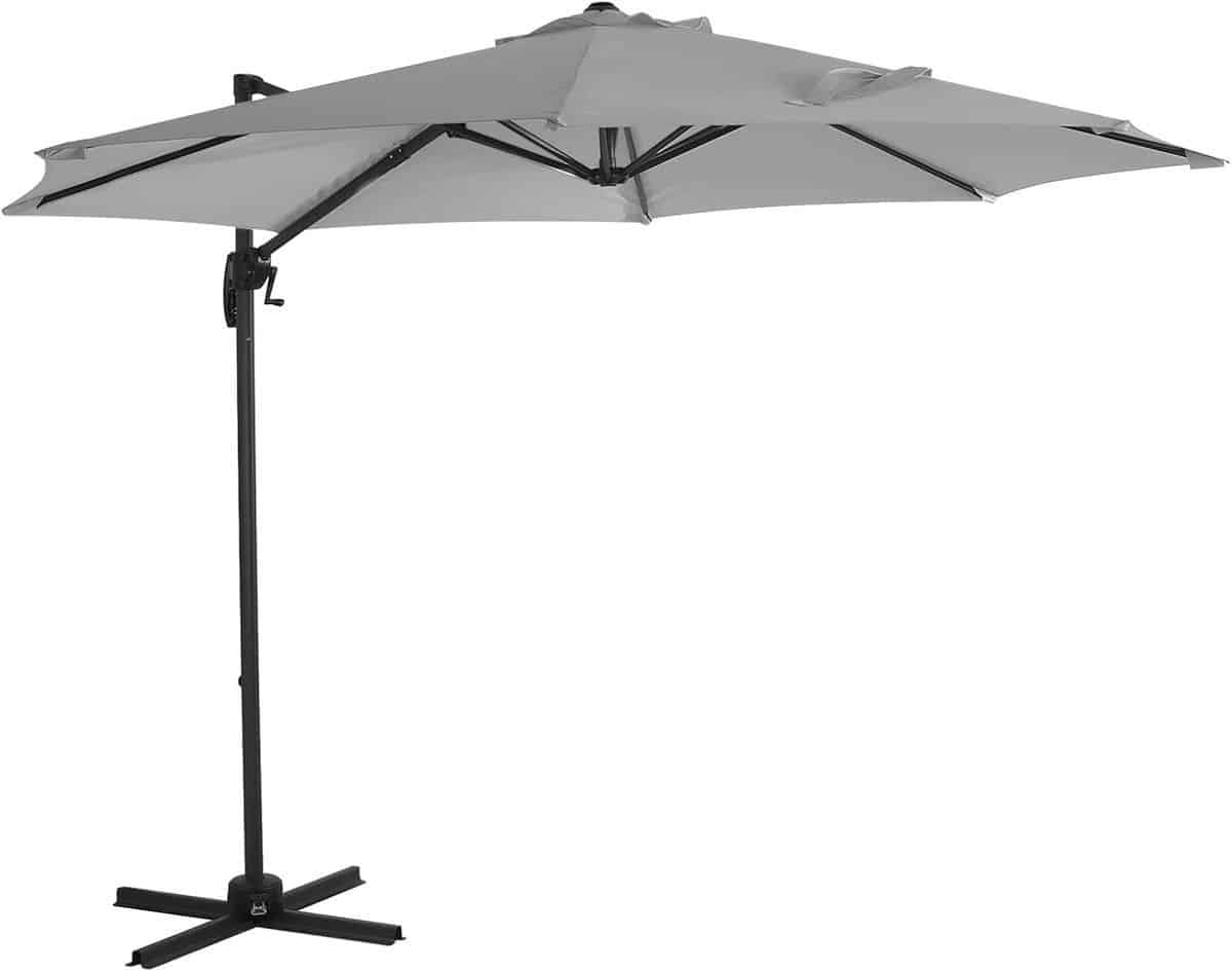 zweefparasol aluminium buitenparasol schaduw terras beschutting 360