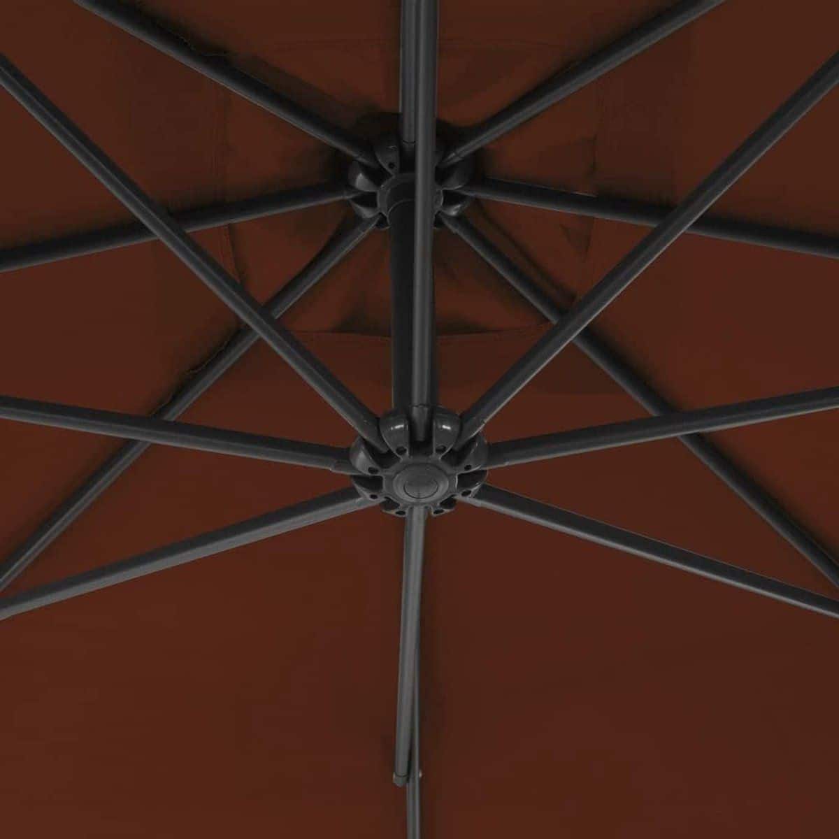zweefparasol terrasparasol buiten zon bescherming stalen mast