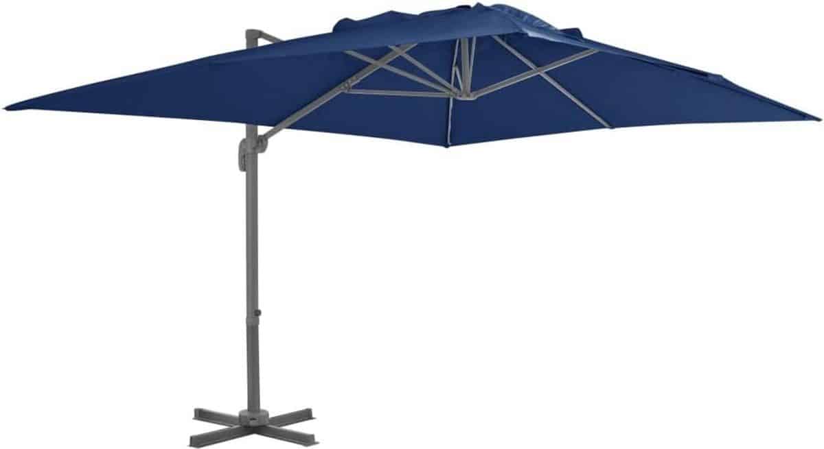 zweefparasol tuinparasol schaduwdoek buiten zonnen aluminium paal